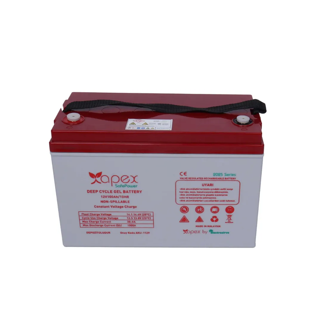 Apex 12V 100Ah Safepower Jel Akü