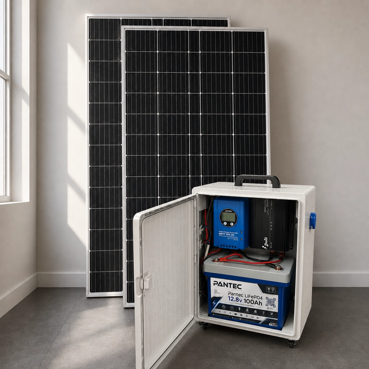 Fesa Enerji Eko 1.2 kW Lityum Akülü Tekerlekli Taşınabilir Solar Paket (FESA1KWL)