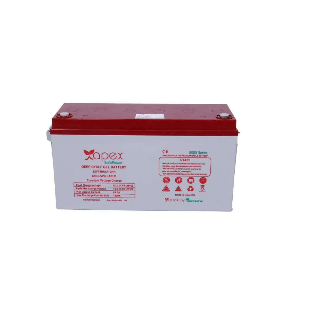 Apex 12V 150Ah Safepower Jel Akü