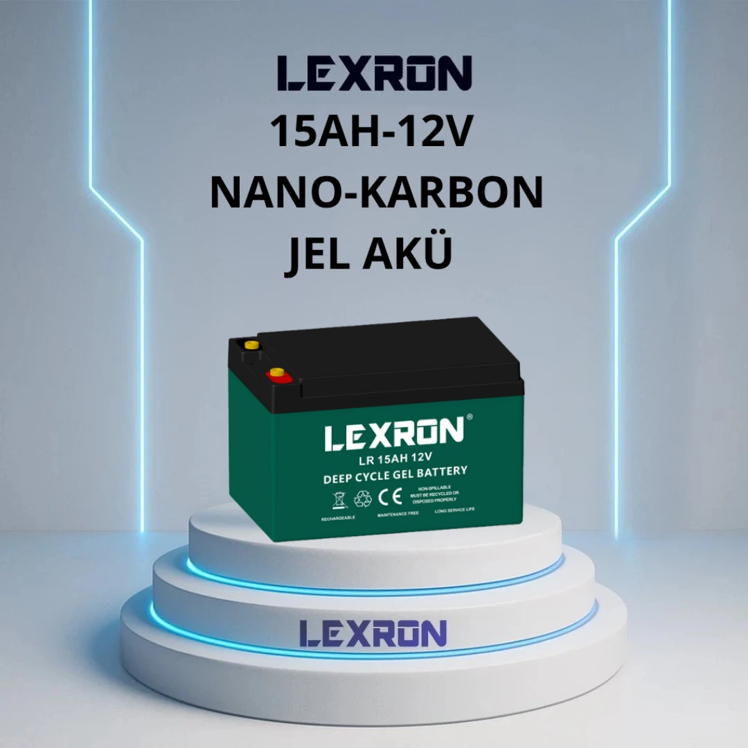 Lexron 15Ah 12V Nano-Karbon Jel Akü