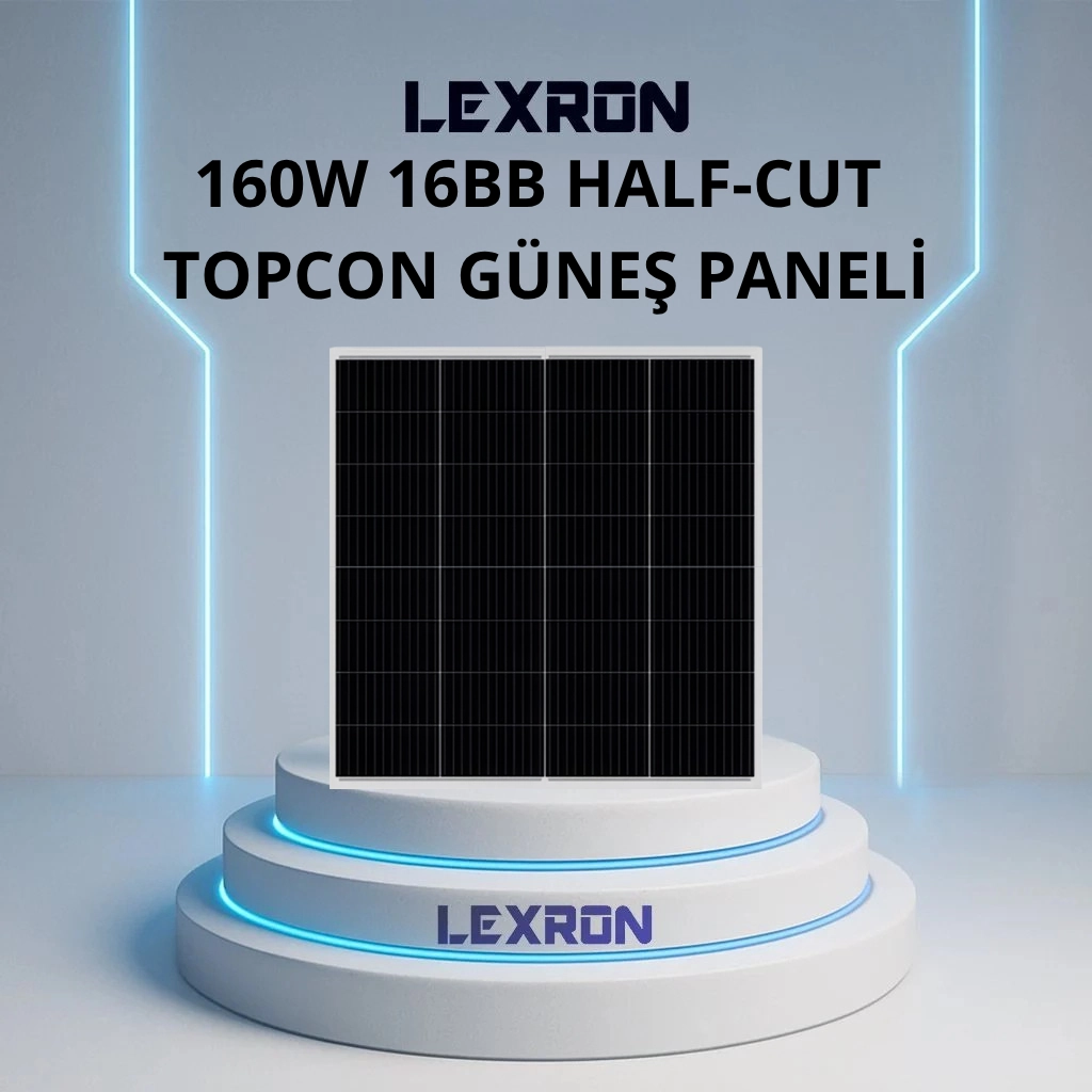Lexron 160w 32 Cell 16bb Half-cut Topcon Güneş Paneli