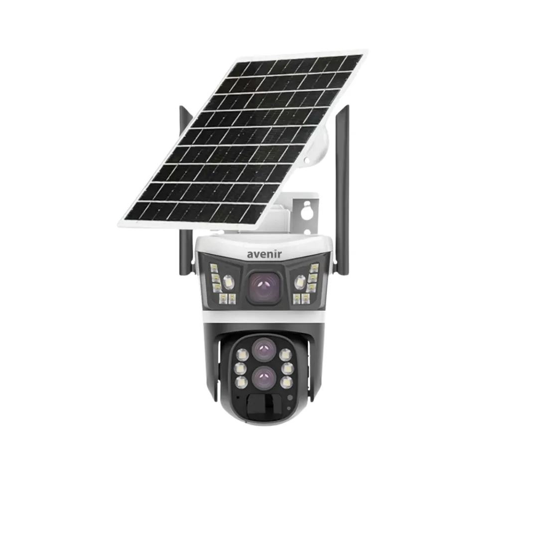 Avenir 4MP 10X Optik Zoom Çift Lensli 4G SIM Kartlı Solar PTZ Kamera