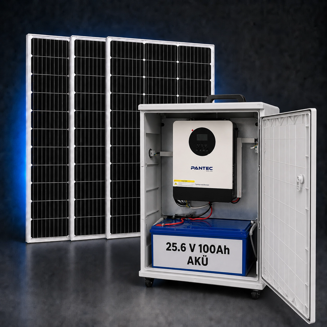 Fesa Enerji Standart 3 KW Lityum Akü Taşınabilir Solar Paket (FESA3KWL)