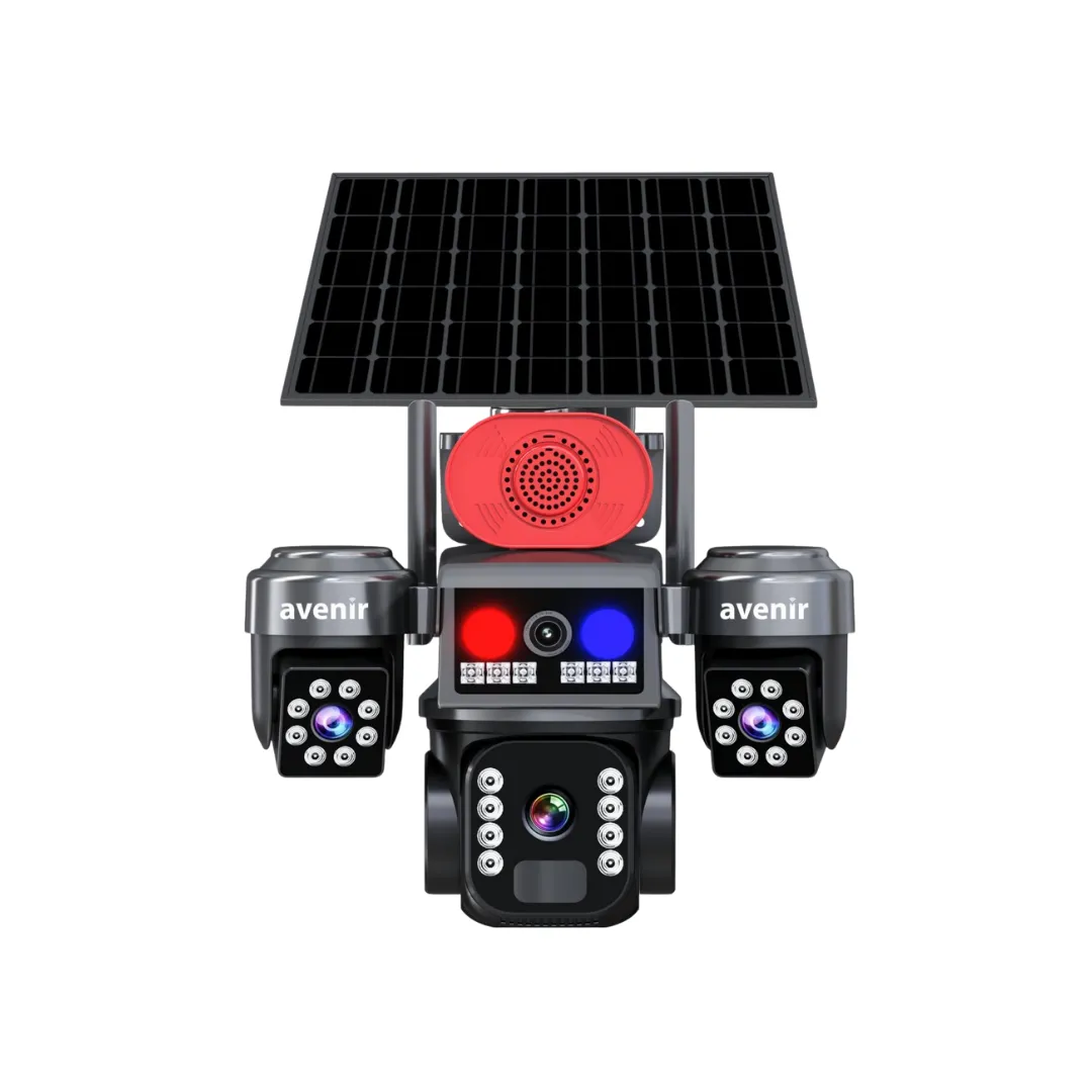 Avenir 6MP 3 Kameralı 4G Solar PTZ Kamera