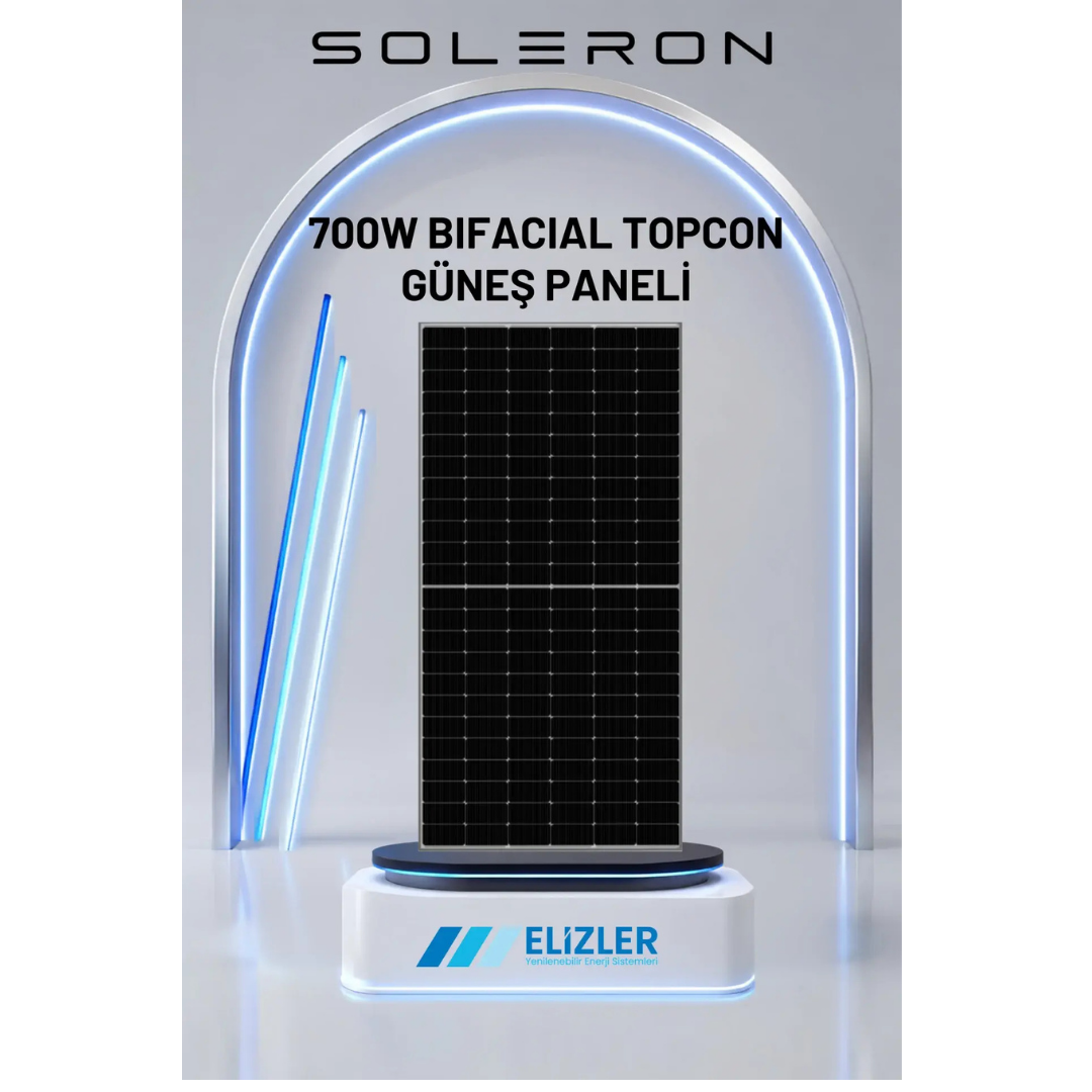 Soleron 700w Bıfacıal Topcon Güneş Paneli