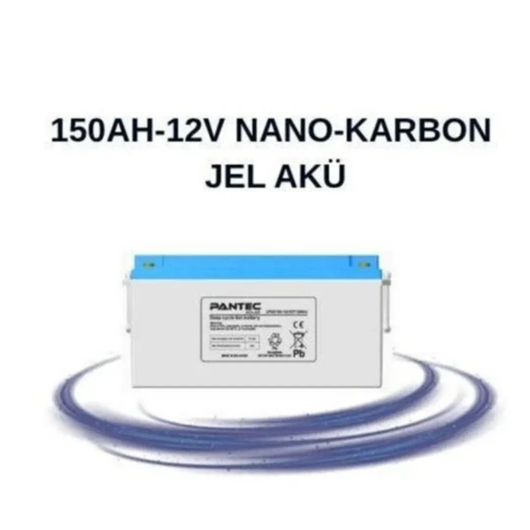 Pantec 150Ah 12V Nano-Karbon Jel Akü