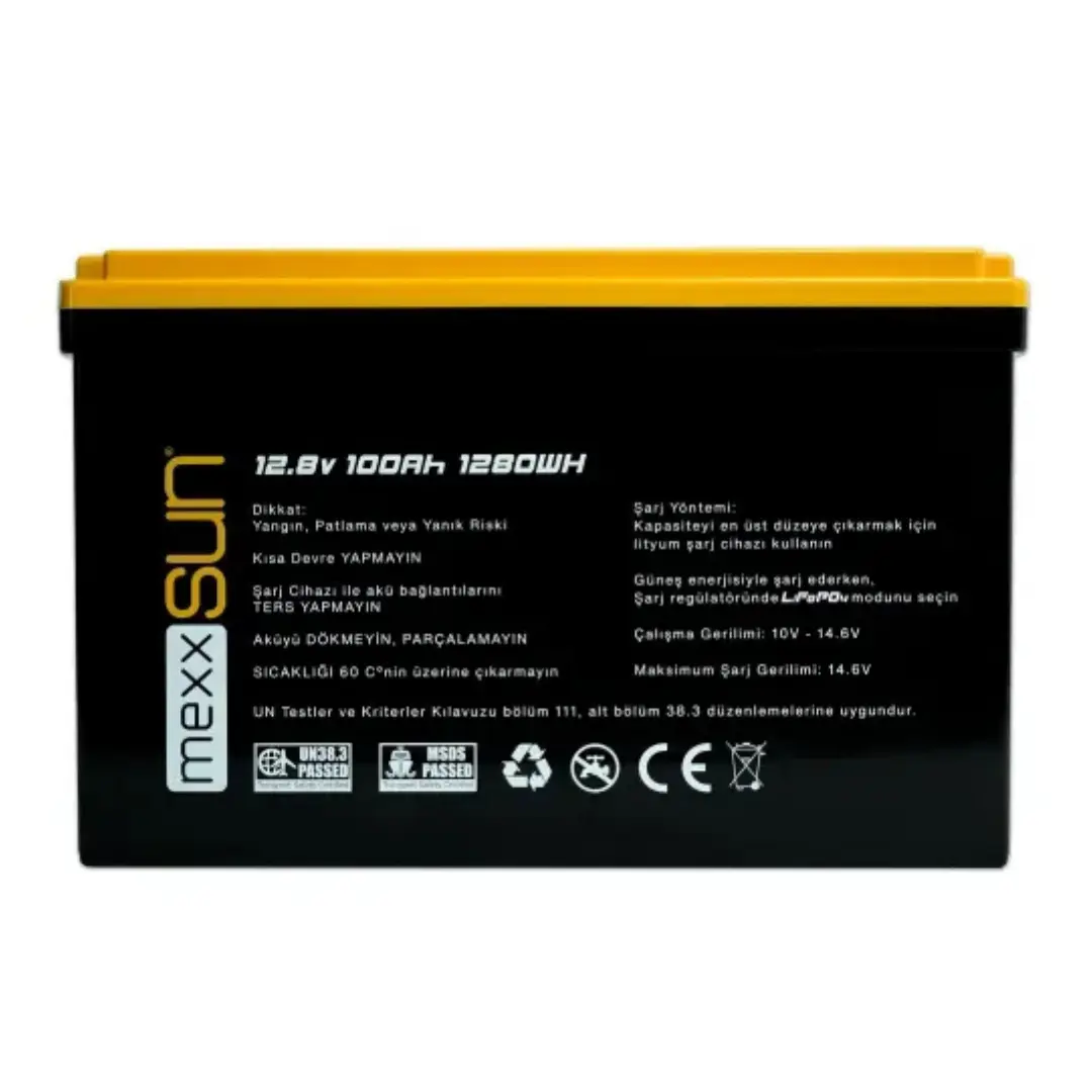 Mexxsun Lityum Akü 12,8v 100ah (lifepo4)