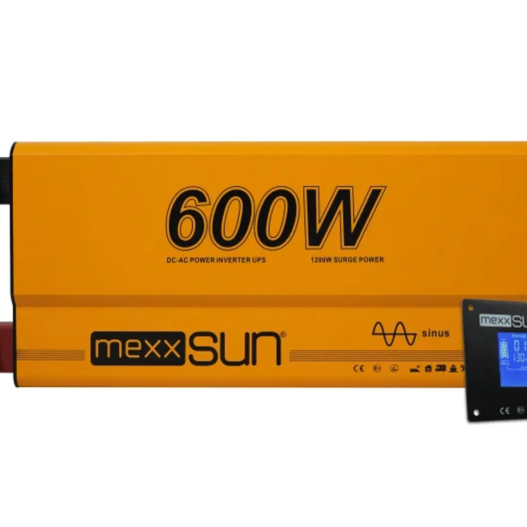 Mexxsun Tam Sinüs UPS Inverter (Remote Ekranlı) 12V 600W