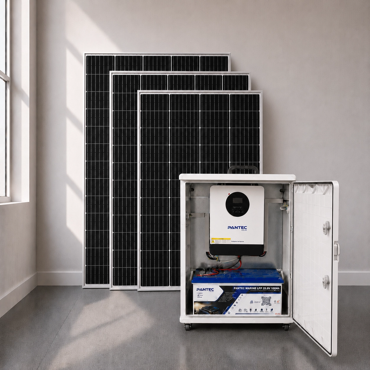 Fesa Enerji Standart 3 KW Lityum Akü Taşınabilir Solar Paket (FESA3KWL)