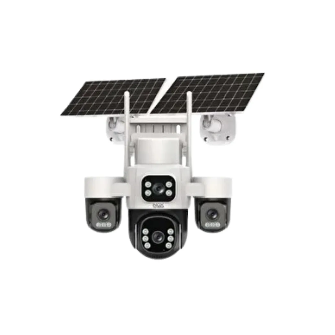 Inox 4G Solar eSIM 6 Motorlu 3 PTZ Kameralı Güvenlik Kamerası 
