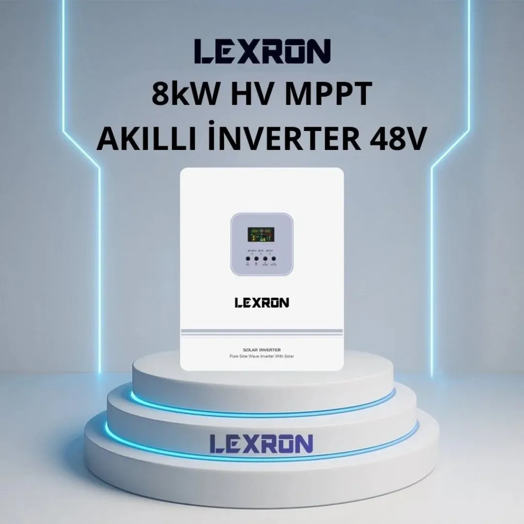 Lexron 8KW 48V HV MPPT Akıllı İnverter | 120A 500V (HMS-8K-MPPT)