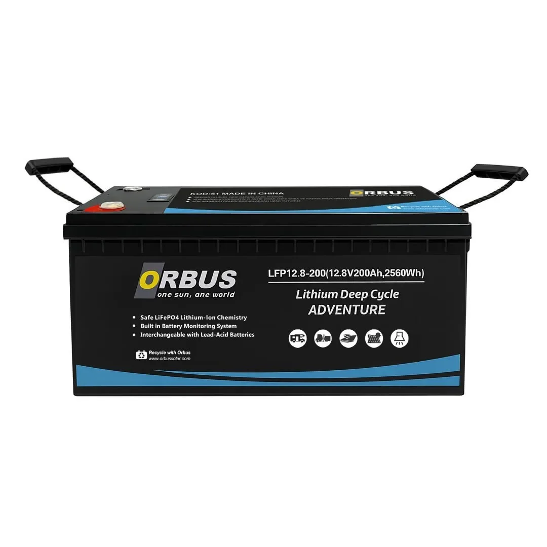 Orbus 12.8 Volt 200ah Amper Lityum Akü