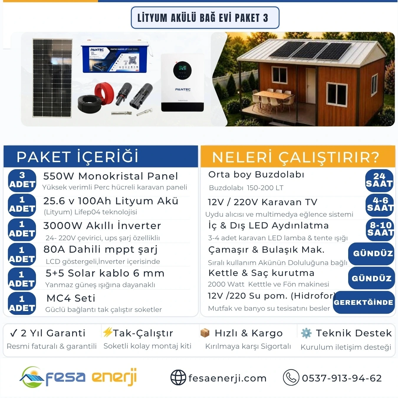 Fesa Enerji Lityum Akü Bag Evi Paket Sistemleri 3