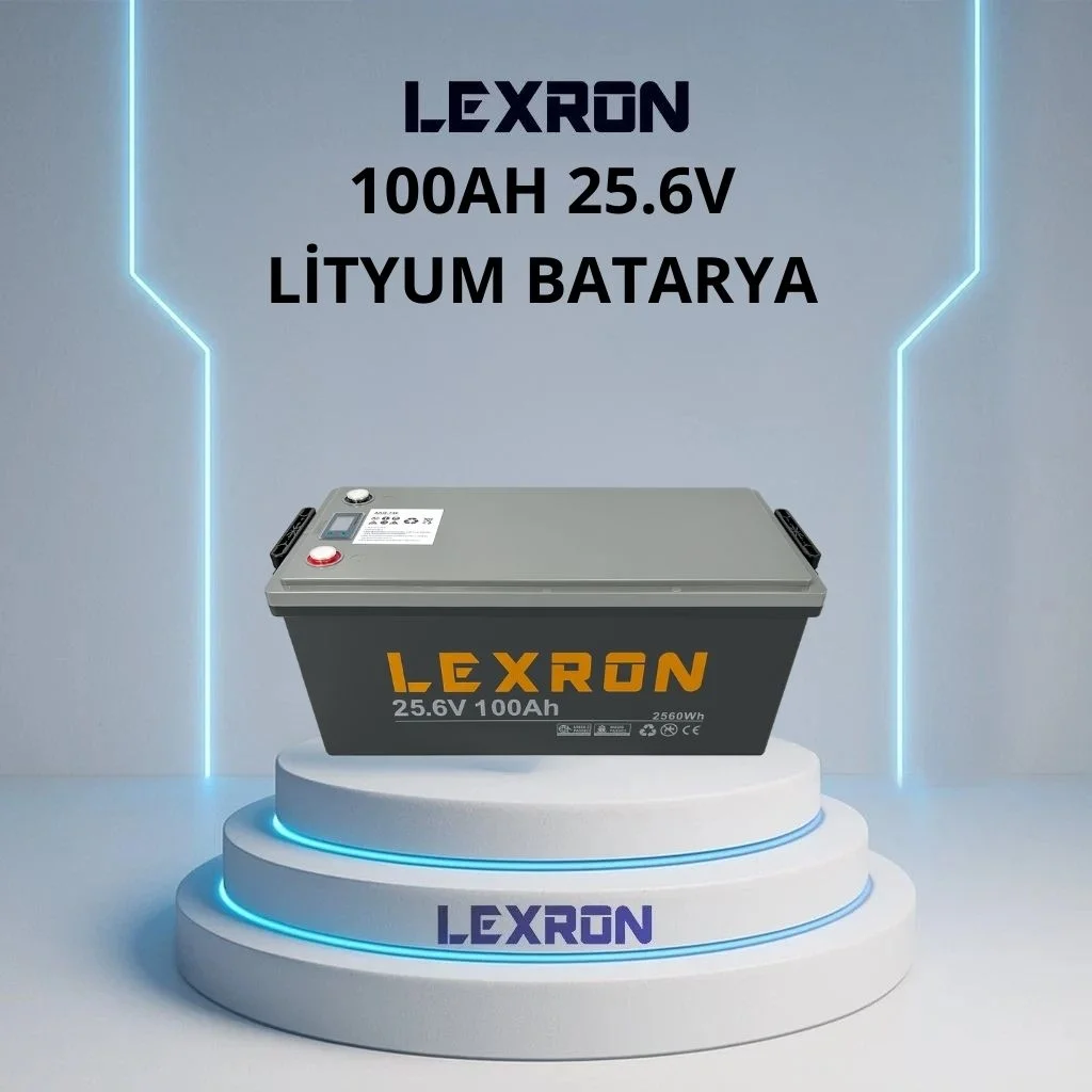 Lexron 100ah 25,6v Lityum Akü