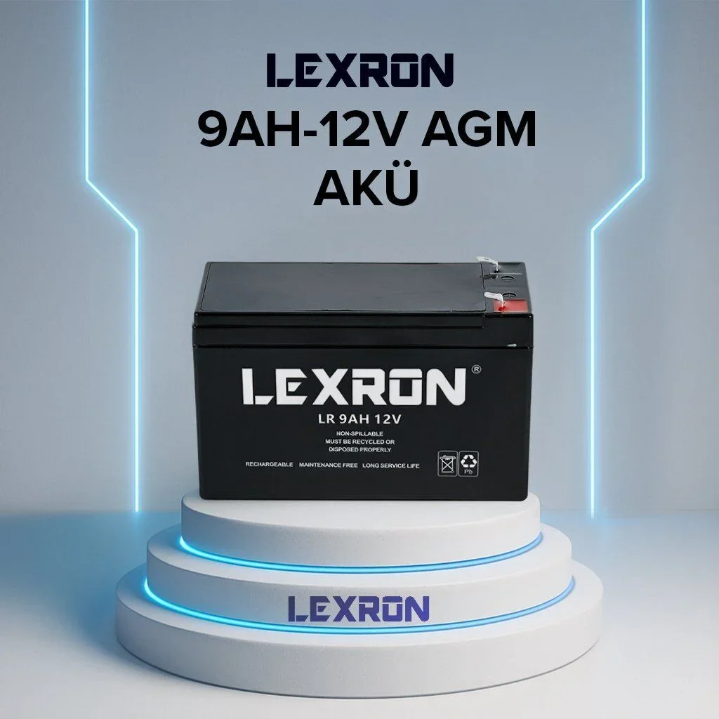 Lexron 9ah-12v Kuru Tip Akü