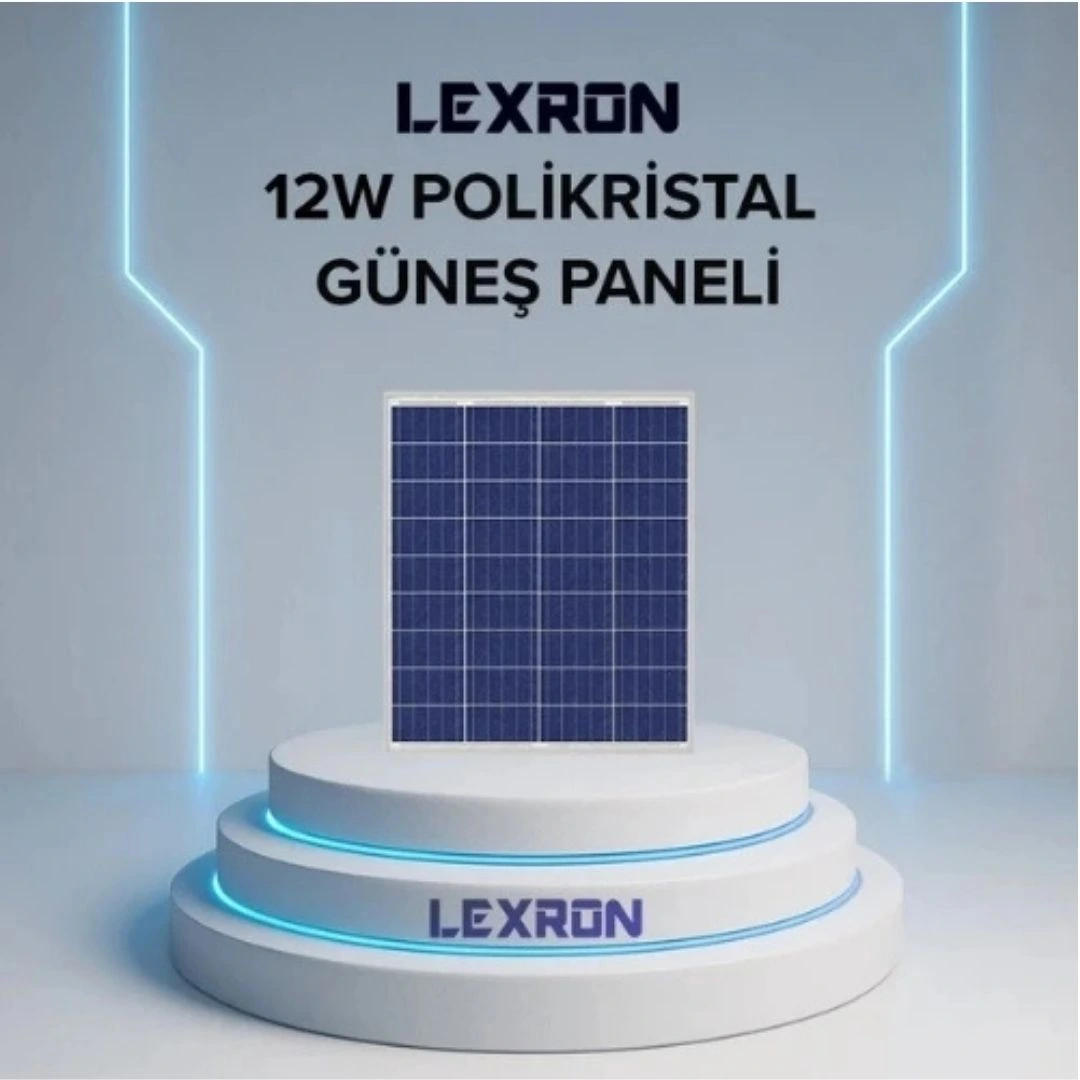 Lexron 12W Polikristal Güneş Paneli 