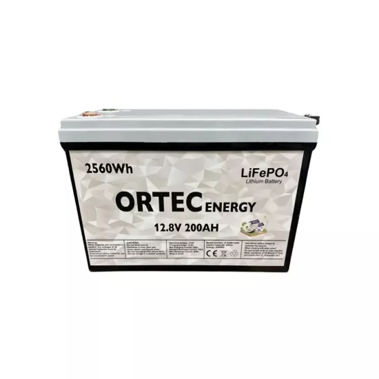 Ortec Solar 12.8V 200Ah LiFePO4 Lityum Akü - Fesa Enerji