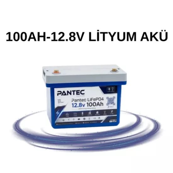 Pantec 100Ah 12.8V Lityum Akü (LiFePO4 PLB12.8) - Fesa Enerji