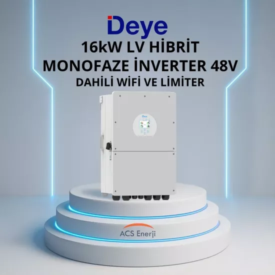 Deye 16KW Monofaze Hibrit Akıllı İnverter SUN-16K-SG01LP1 - Fesa Enerji