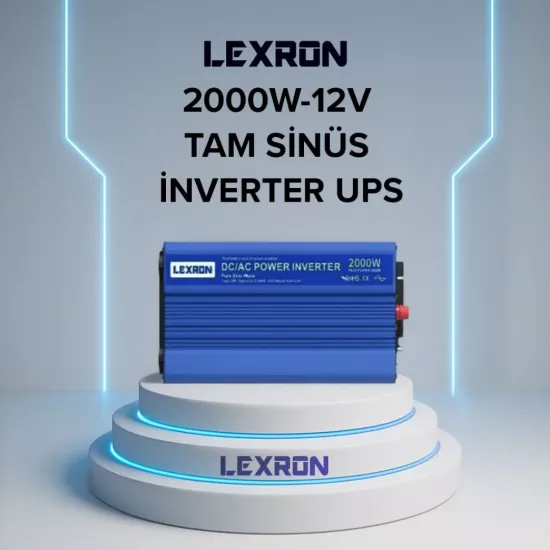 Lexron 2000W 12V Tam Sinüs İnverter (UPS) - Fesa Enerji