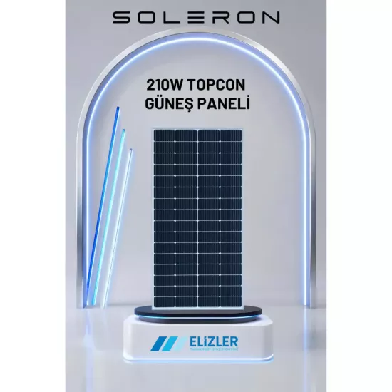Soleron 210W Topcon Güneş Paneli (Monokristal N-Type Mimarisi) - Fesa Enerji
