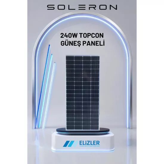 Soleron 240W Topcon Güneş Paneli (Monokristal N-Type Mimarisi) - Fesa Enerji