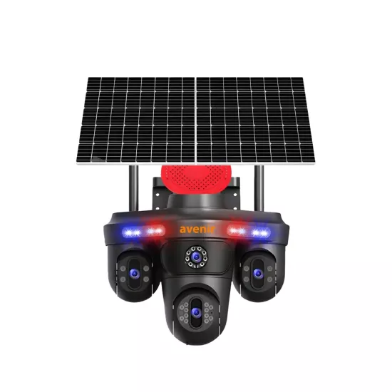 3 Kameralı 3PTZ SIM Kartlı AOV 2 Güneş Panelli Solar 6MP Kamera (AV-S439) - Fesa Enerji