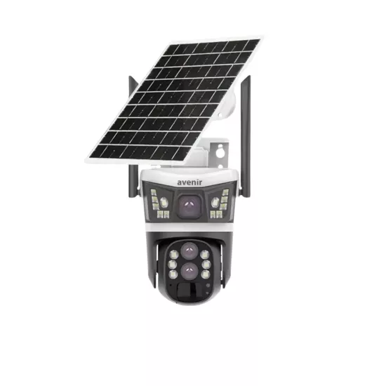 4MP 10X Optik Zoom 2 Kameralı Solar PTZ 4G SIM Kartlı Kamera (AV-S432) - Fesa Enerji