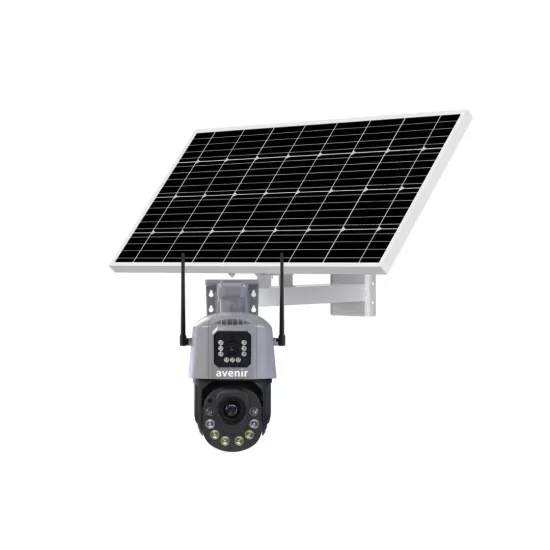6MP 36X Optik Zoom 7/24 Kesintisiz Kayıt 2 Kameralı 4G Solar Kamera (90W - 40Ah - AV-M05)