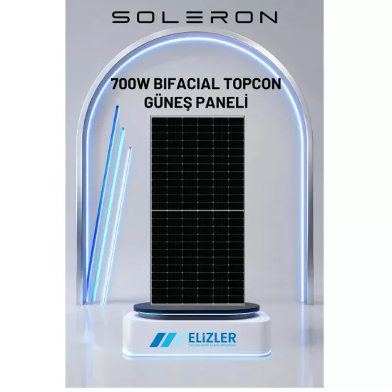 Soleron 700W Bifacial Topcon Güneş Paneli (Çift Yüzlü N-Type) - Fesa Enerji