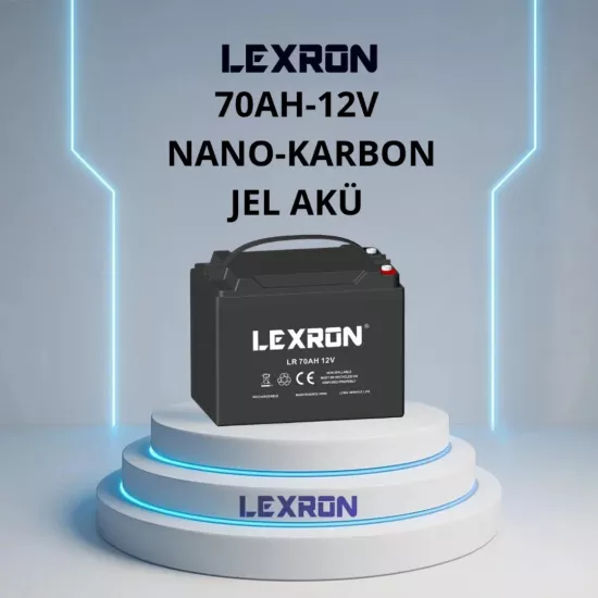 Lexron 70Ah-12V Nano-Karbon Jel Akü