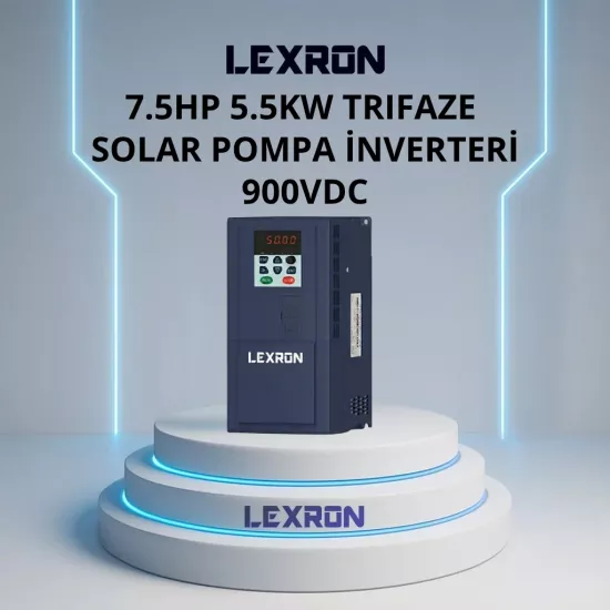 Lexron 7.5 HP 5.5 kW Yeni Nesil Solar Pompa İnverteri Sürücü - Fesa Enerji