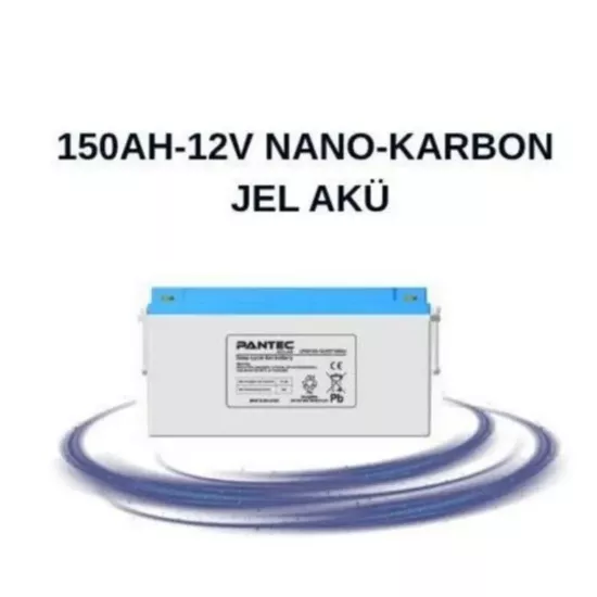 Pantec 150Ah 12V Nano-Karbon Jel Akü (Derin Döngü) - Fesa Enerji