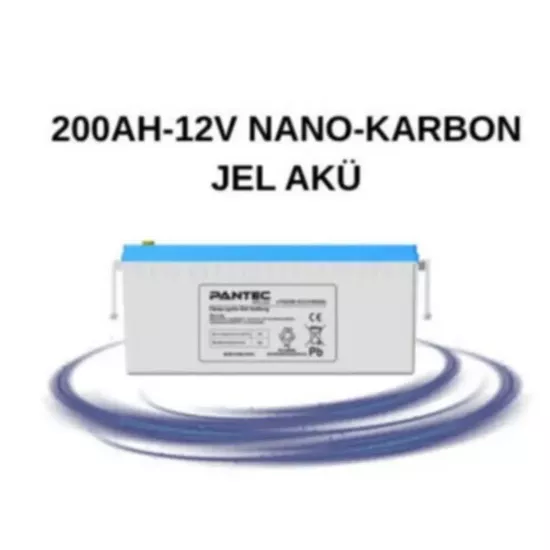 Pantec 200Ah 12V Nano-Karbon Jel Akü (Derin Döngü) - Fesa Enerji