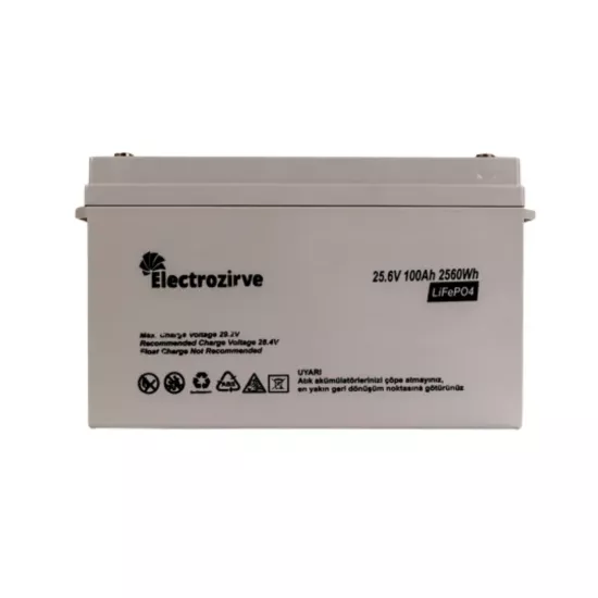 Electrozirve 25.6V 100Ah Lityum Akü (ELC-YRH-BOX - 7 Yıl Garantili) - Fesa Enerji