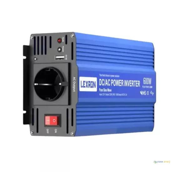 Lexron 600W 12V Tam Sinüs İnverter (ITS600L) - Fesa Enerji