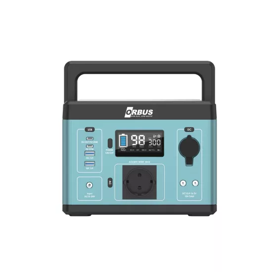 Orbus 300W 296Wh Taşınabilir Power Station (Lityum & 100W PD USB-C) - Fesa Enerji