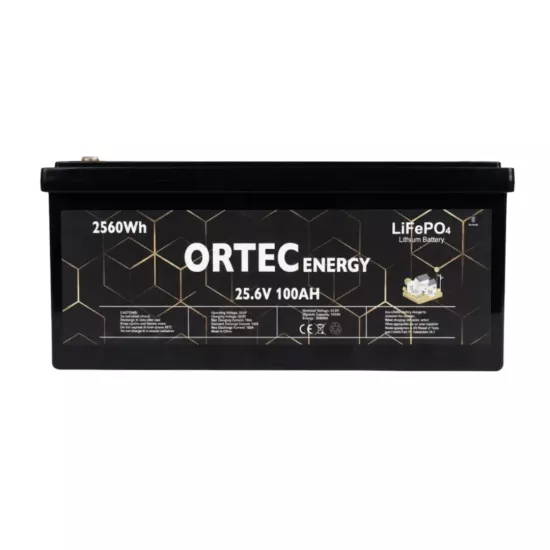 Ortec 25.6V 100Ah LiFePO4 Lityum Akü (ORT256-100 - Bluetooth - 4000+ Döngü) - Fesa Enerji