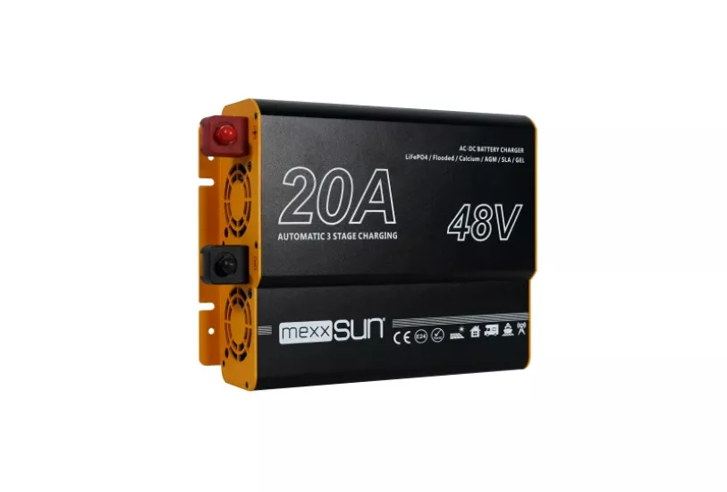 Mexxsun AC-DC Akıllı Akü Şarj Cihazı 48V 20A (PFC Destekli) - Fesa Enerji