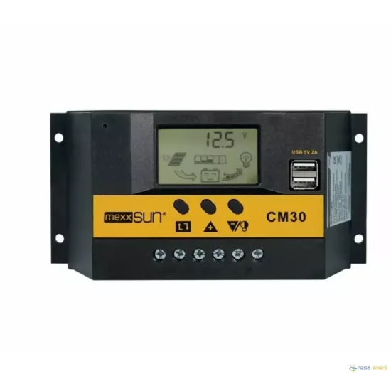 Mexxsun 30A PWM Solar Şarj Kontrol Cihazı (12V/24V) - Fesa Enerji