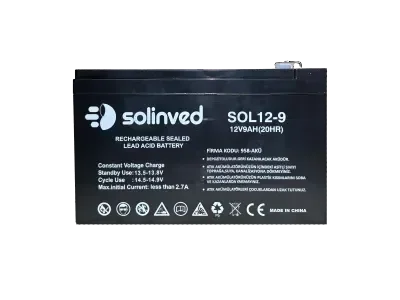 Solinved 9ah-12v Kuru Tip Akü
