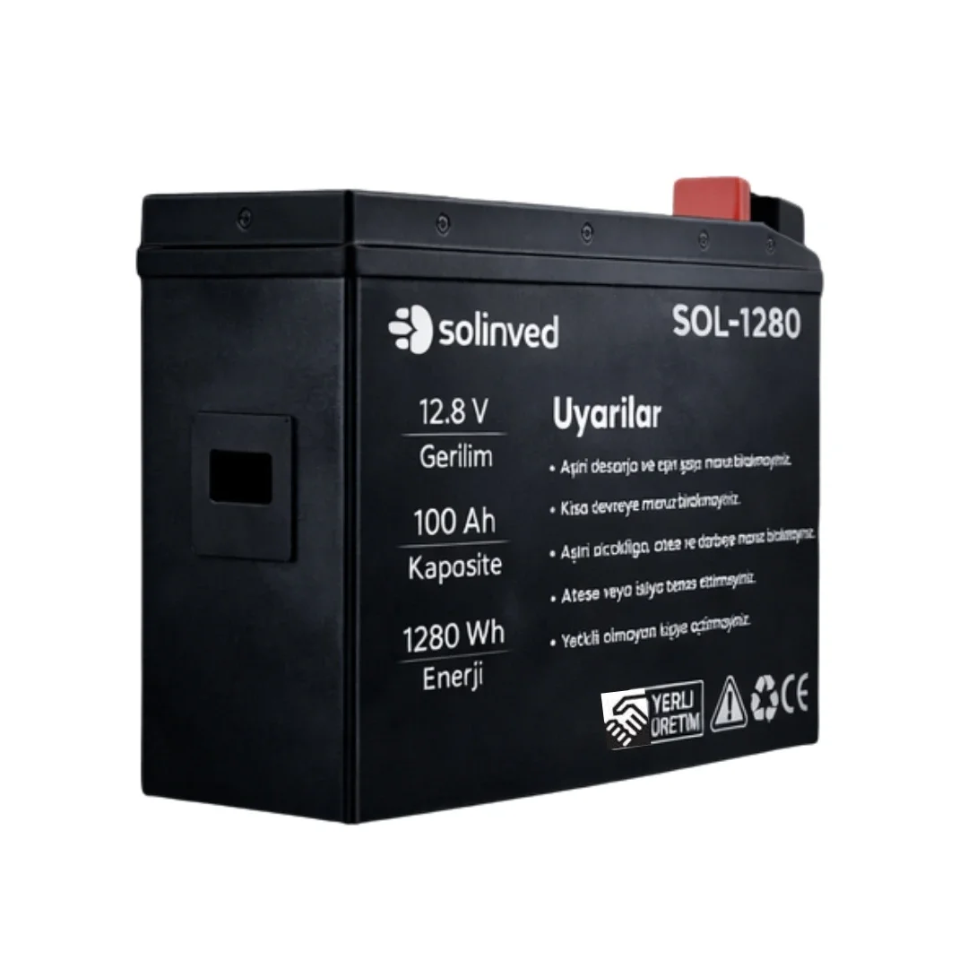 Solinved 12.8 V 100ah Lifepo4 Lityum Akü