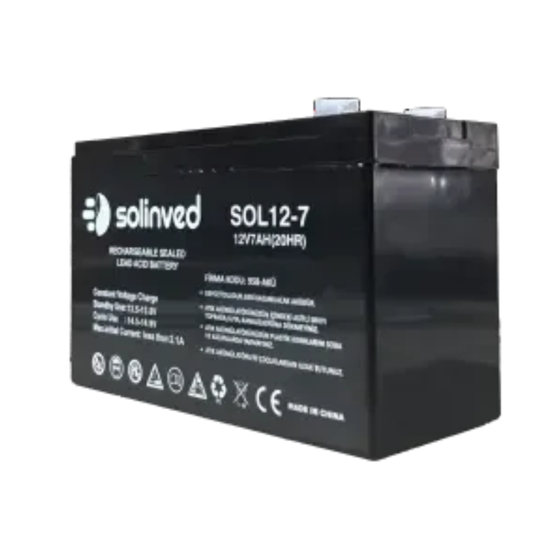 Solinved 7ah-12v Kuru Tip Akü